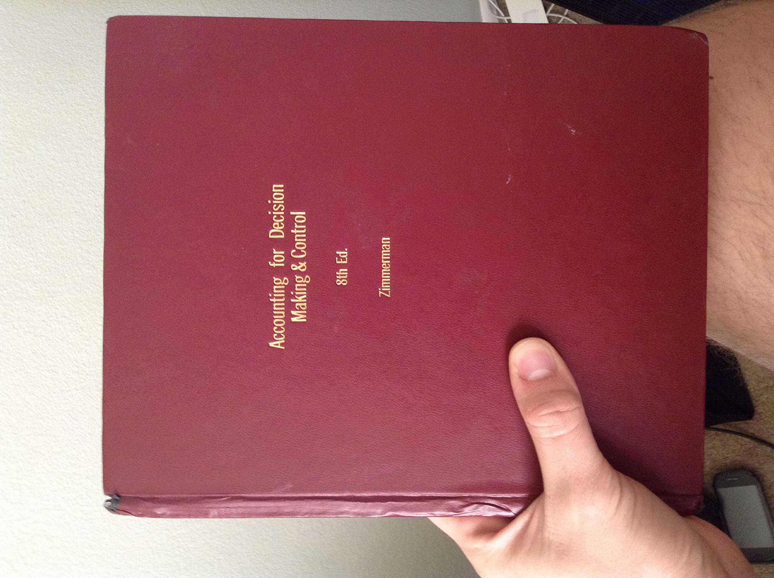 Accounting For Decision Making And Control,New