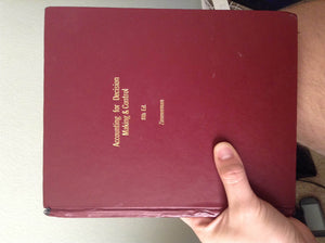 Accounting For Decision Making And Control,New