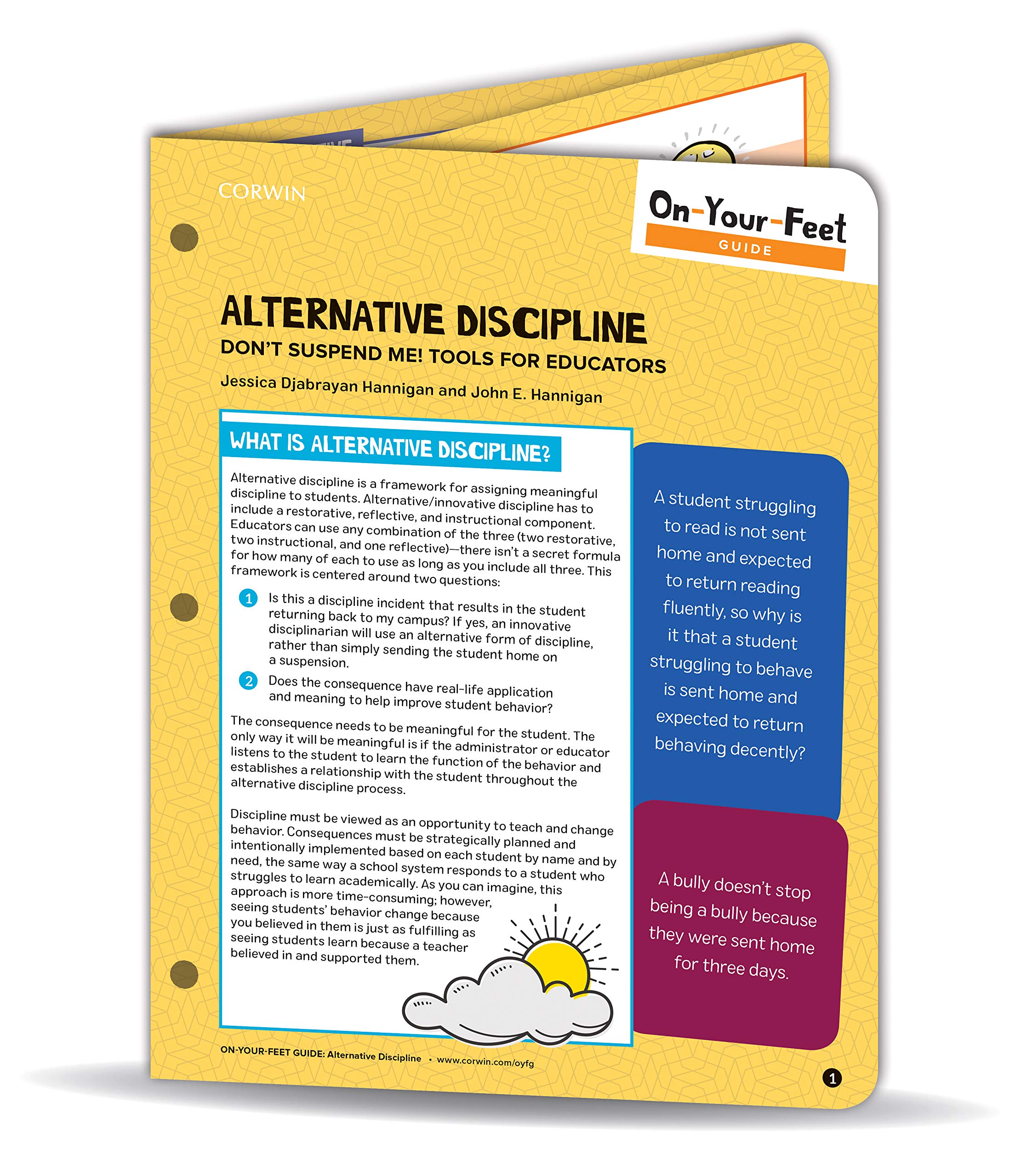 OnYourFeet Guide: Alternative Discipline: Don't Suspend Me! Tools for Educators (OnYourFeetGuides),Used