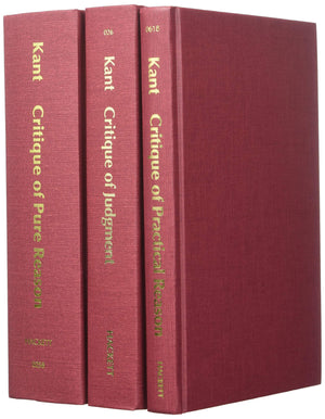 Three Critiques, 3volume Set: Vol. 1: Critique of Pure Reason; Vol. 2: Critique of Practical Reason; Vol. 3: Critique of Judgme,Used