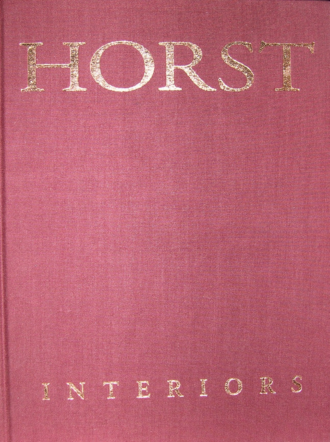 Horst: Interiors (BULFINCH),Used