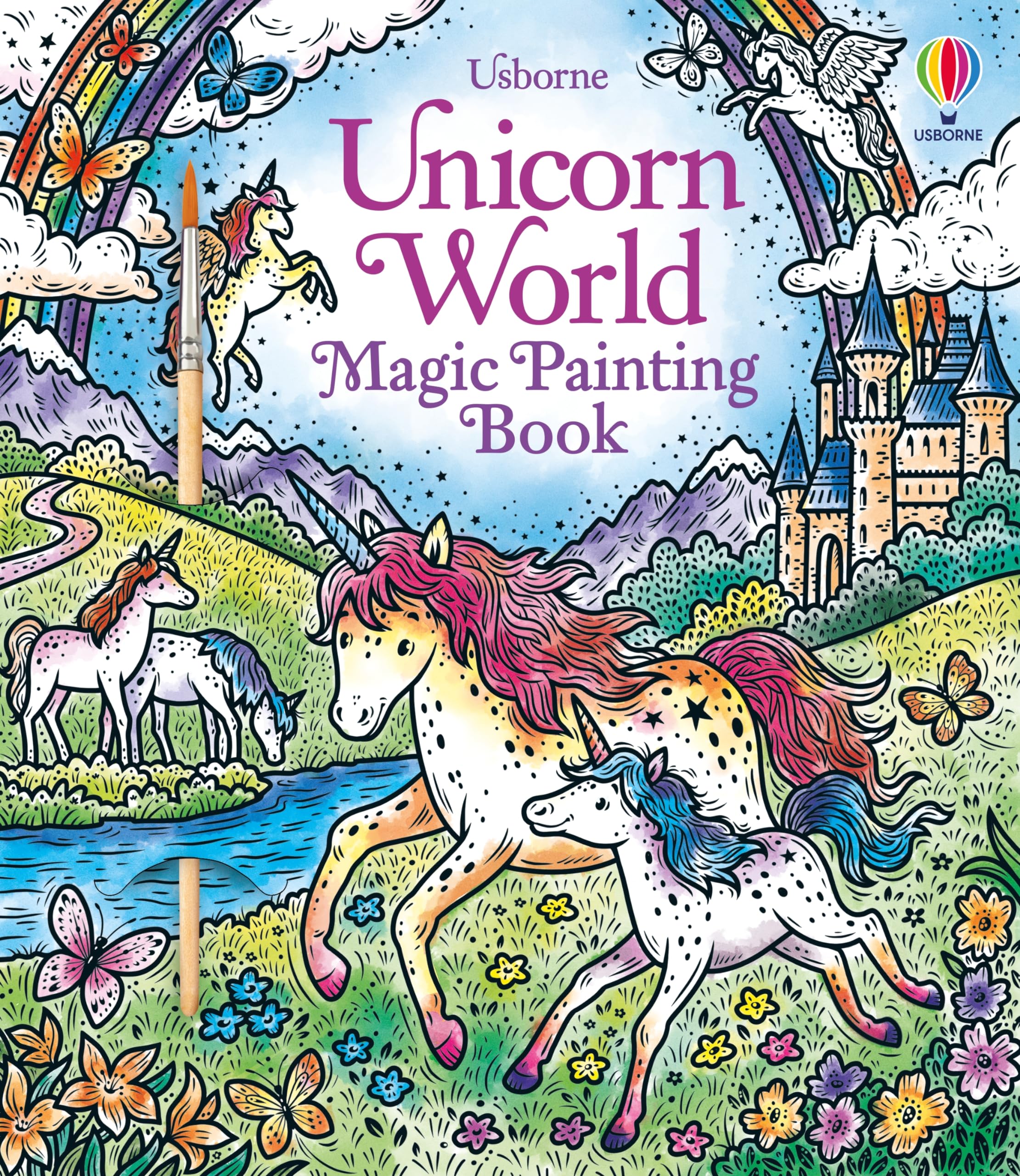 Unicorn World Magic Painting Book (Magic Painting Books),New
