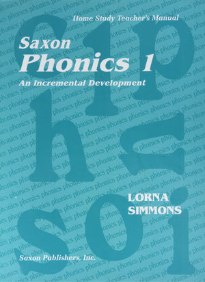 Saxon Phonics 1 An Incremental Development: Home Study Teacher's Manual,Used
