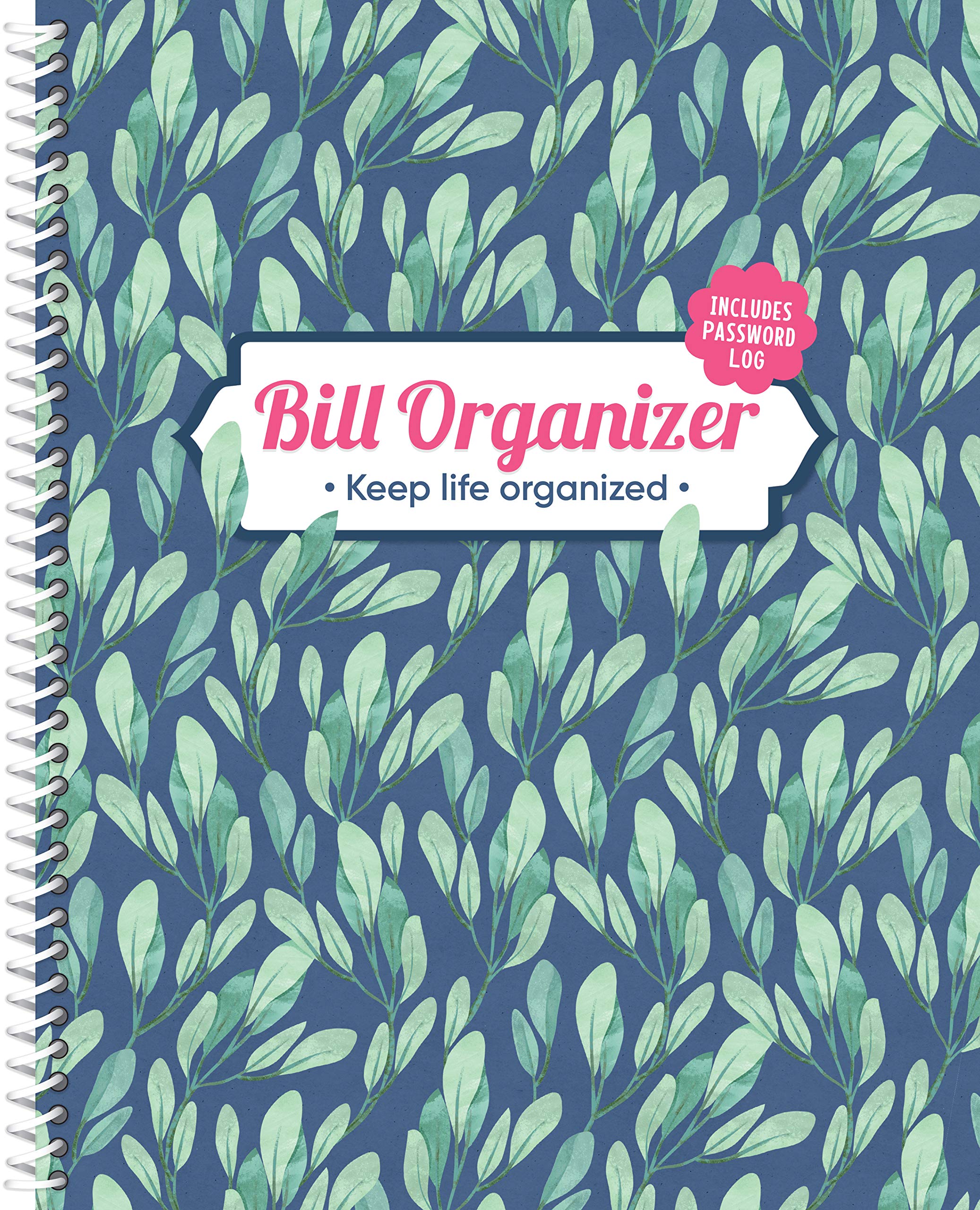 Bill Organizer: Keep Life Organized (Includes 12 Pockets and Password Log),New