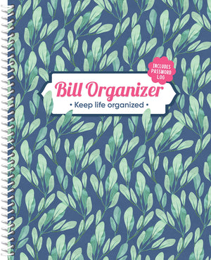 Bill Organizer: Keep Life Organized (Includes 12 Pockets and Password Log),New