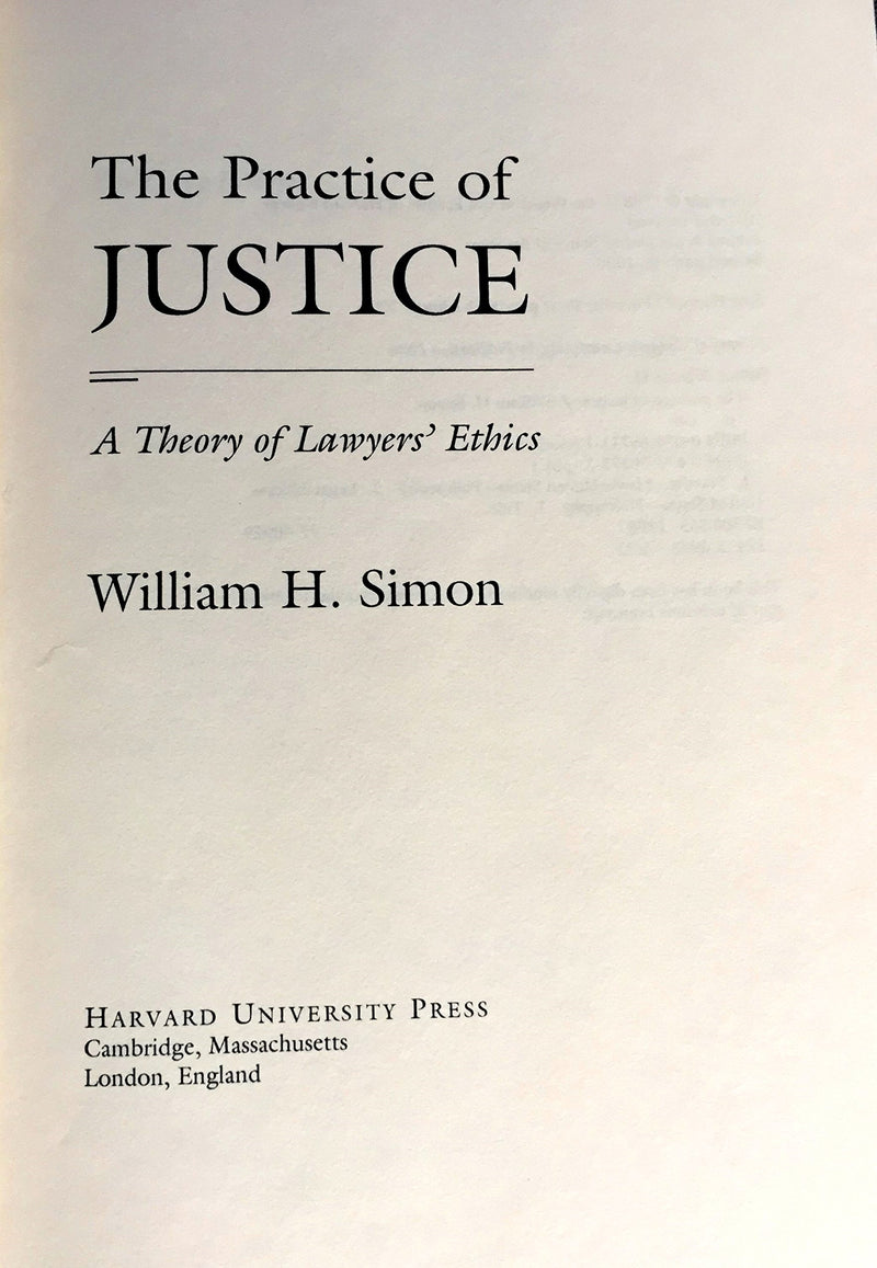 The Practice of Justice,Used