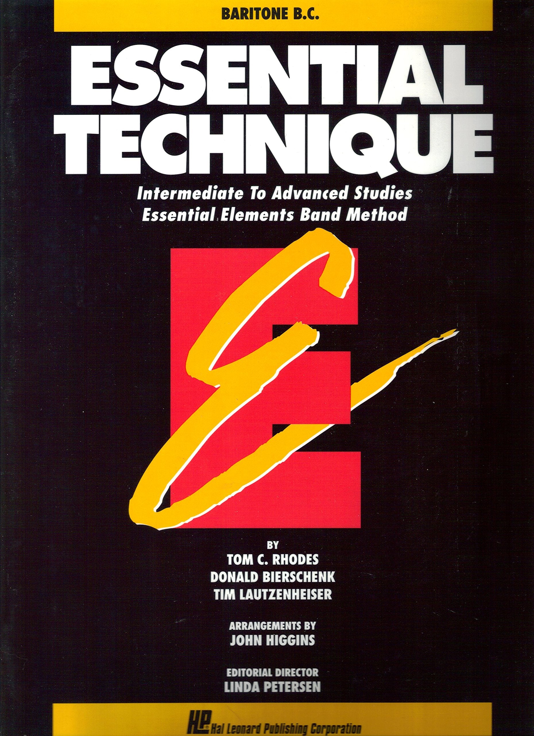 ESSENTIAL TECHNIQUE ORIGINAL SERIES (BLACK) BARITONE B.C. INTERMEDIATE/ADVANCED STUDIES,Used