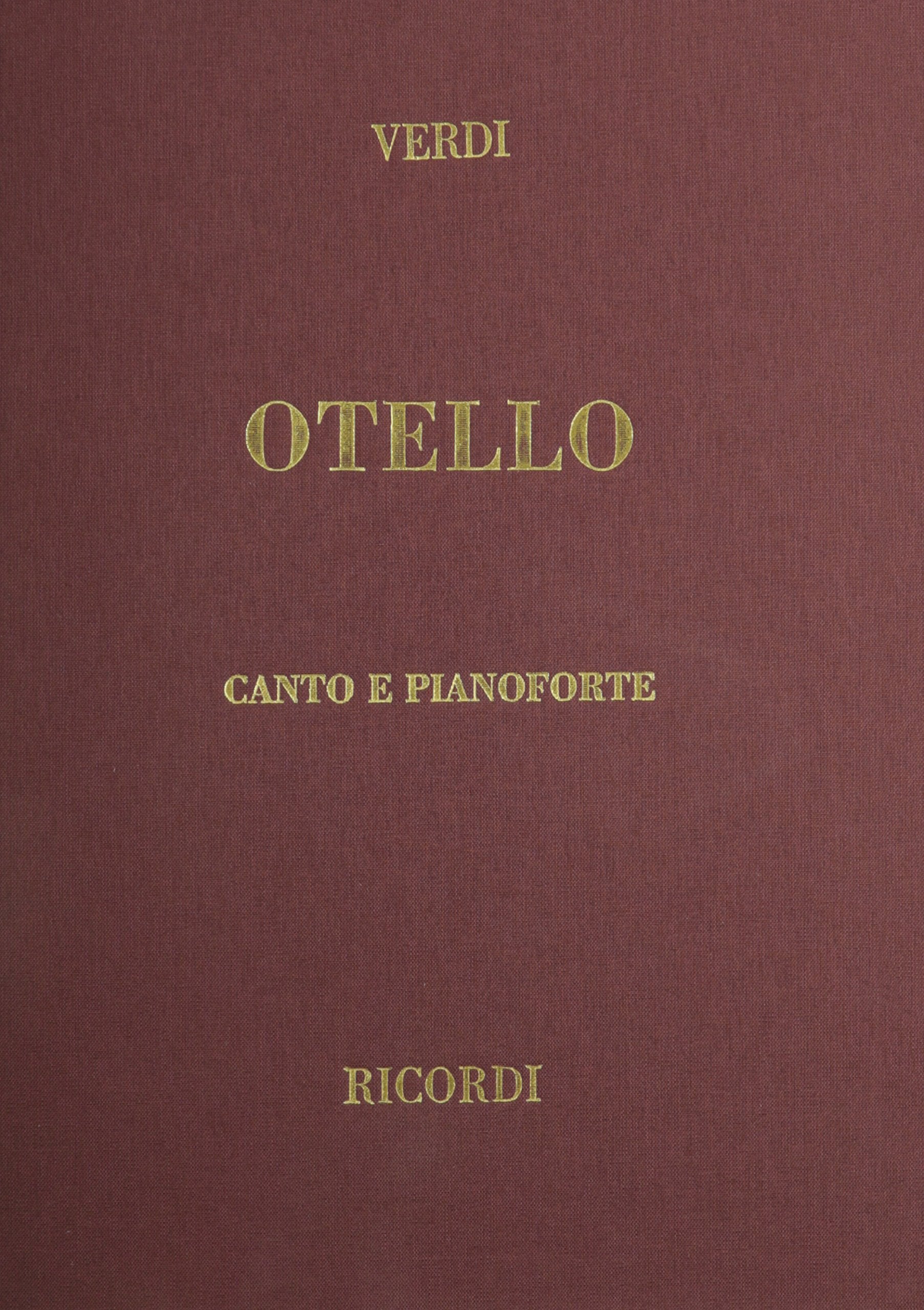 Otello cloth vocal score: Vocal Score,Used