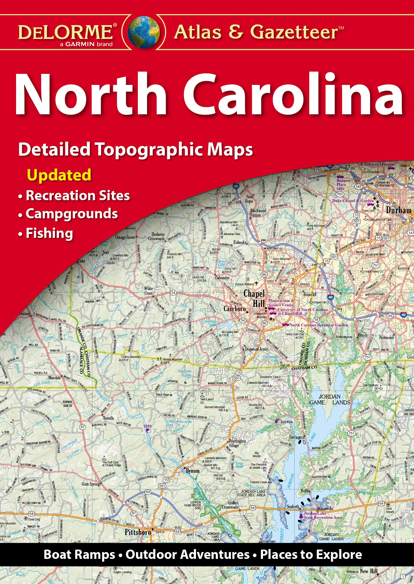 Delorme Atlas & Gazetteer North Carolina,Used