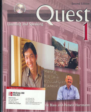 Quest 1 Listening and Speaking Student Book with Audio Highlights, 2nd edition,New
