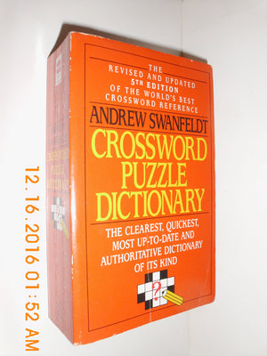 Crossword Puzzle Dictionary,Used