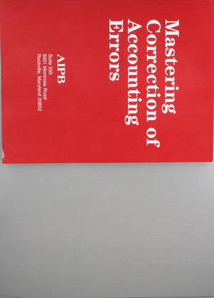 Mastering Correction of Account Errors (Professional Bookkeeping Certification),Used