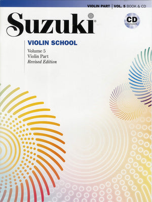 Suzuki Violin School, Vol 5: Violin Part, Book & CD International Edition,New