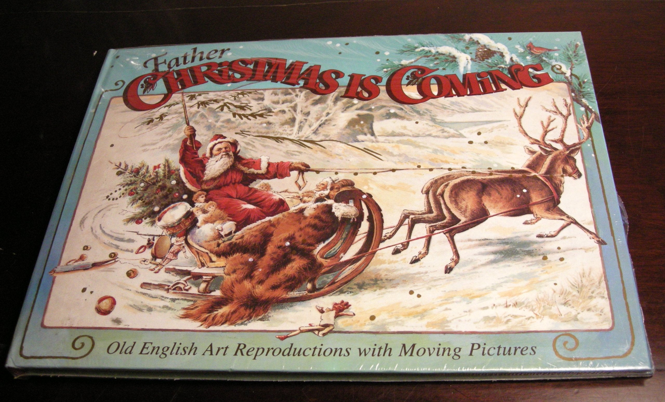 Father Christmas Is Coming: Old English Art Reproductions With Moving Pictures,Used