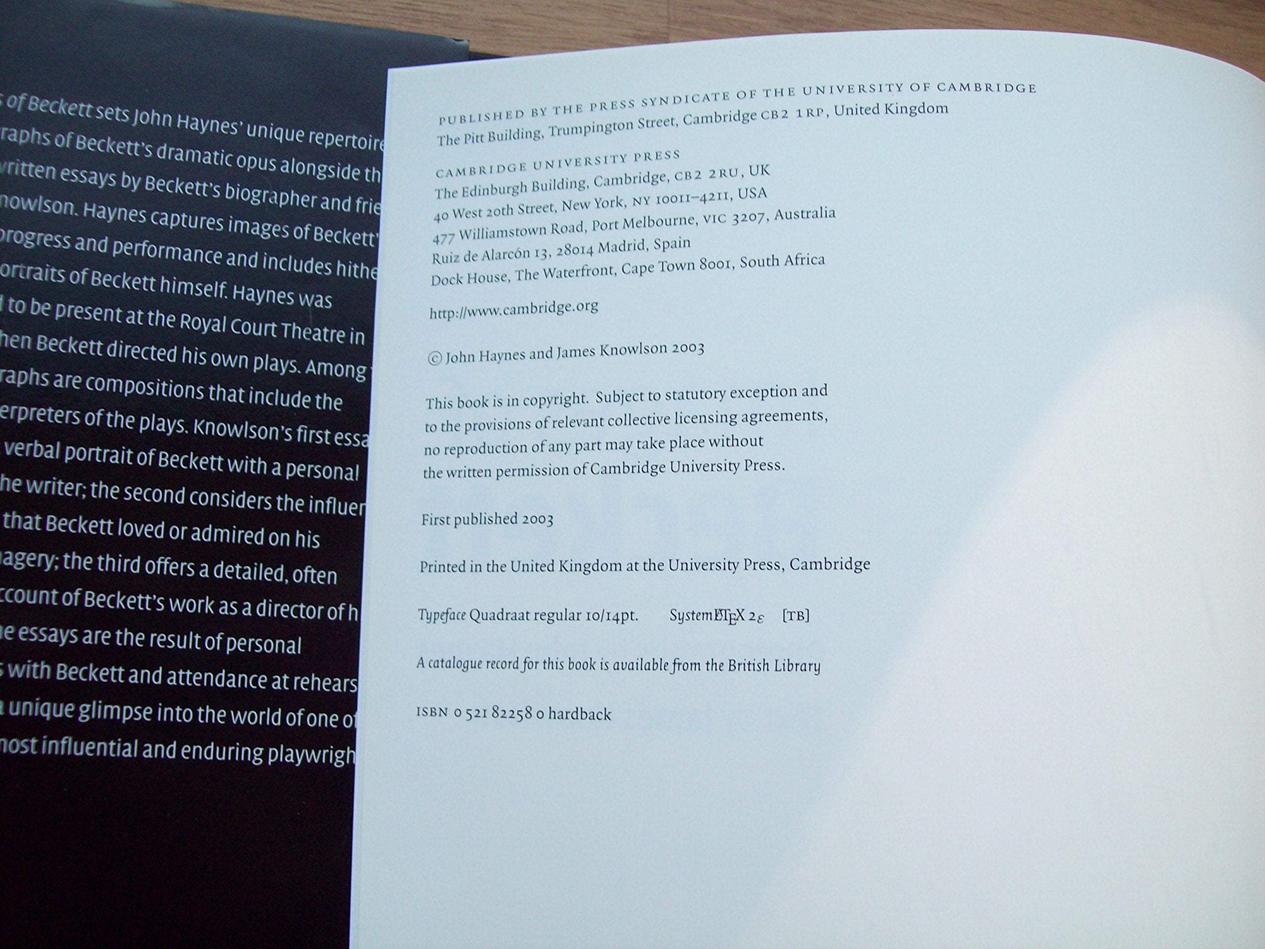 Images of Beckett,Used