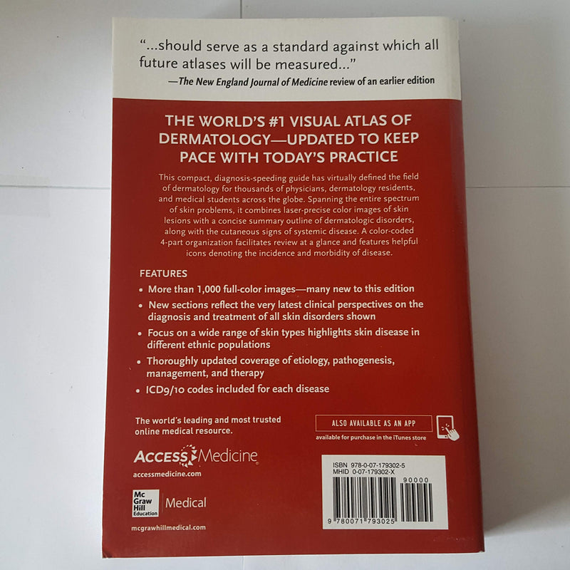 Fitzpatrick's Color Atlas and Synopsis of Clinical Dermatology, Seventh Edition (Color Atlas & Synopsis of Clinical Dermatology ,Used