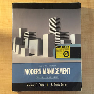 Modern Management: Concepts And Skills