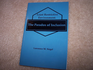 Least Restrictive Environment : The Paradox of Inclusion,Used