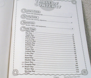 Theme Days for Younger Years Complete Plans for Learning Filled Days,Used