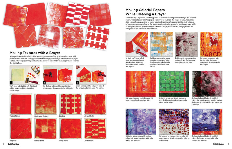 Gelli Printing: Printing Without a Press on Paper and Fabric Using the Gelli(R) Plate (Design Originals) 32 BeginnerFriendly St,Used