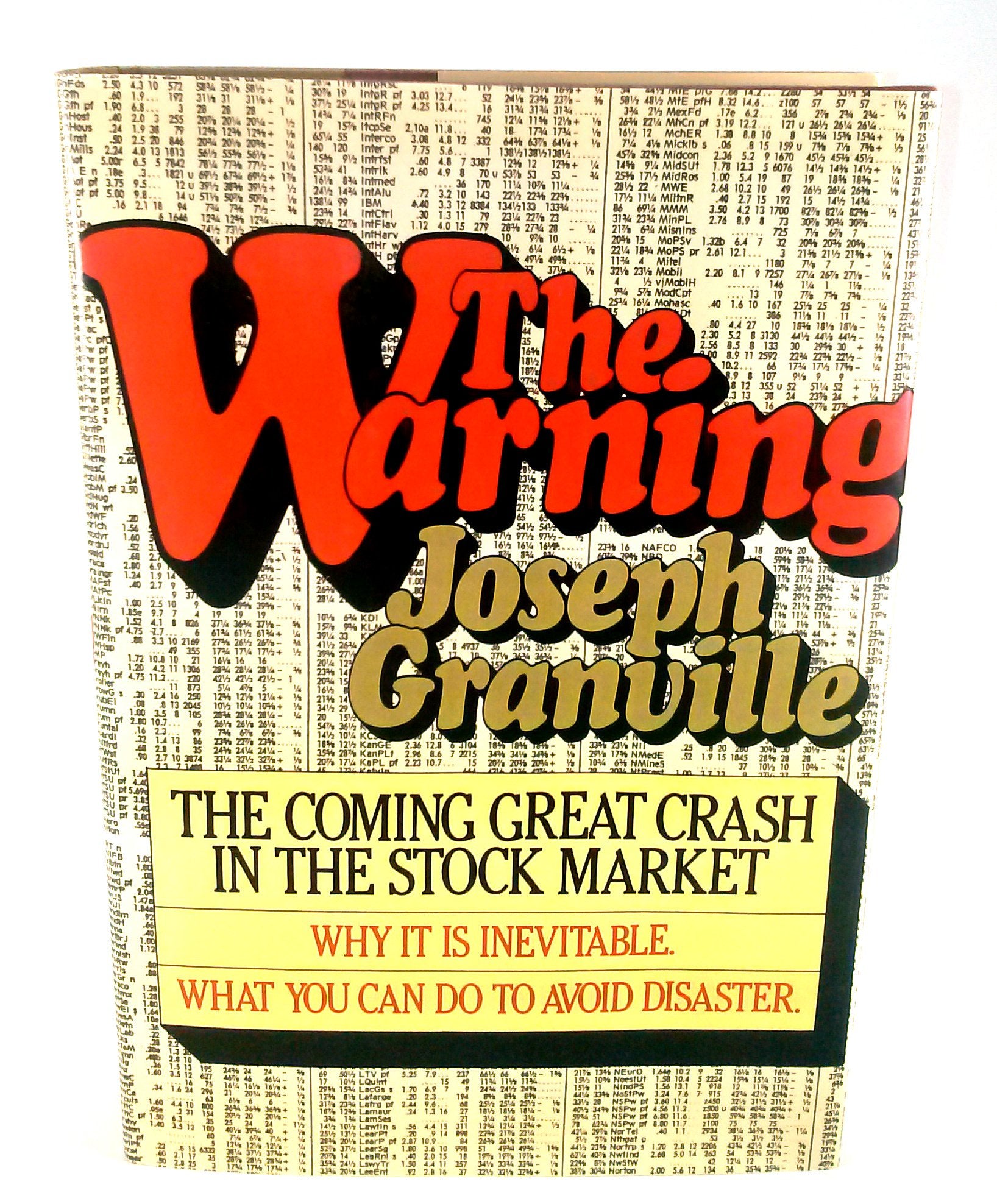 The Warning: The Coming Great Crash in the Stock Market,Used