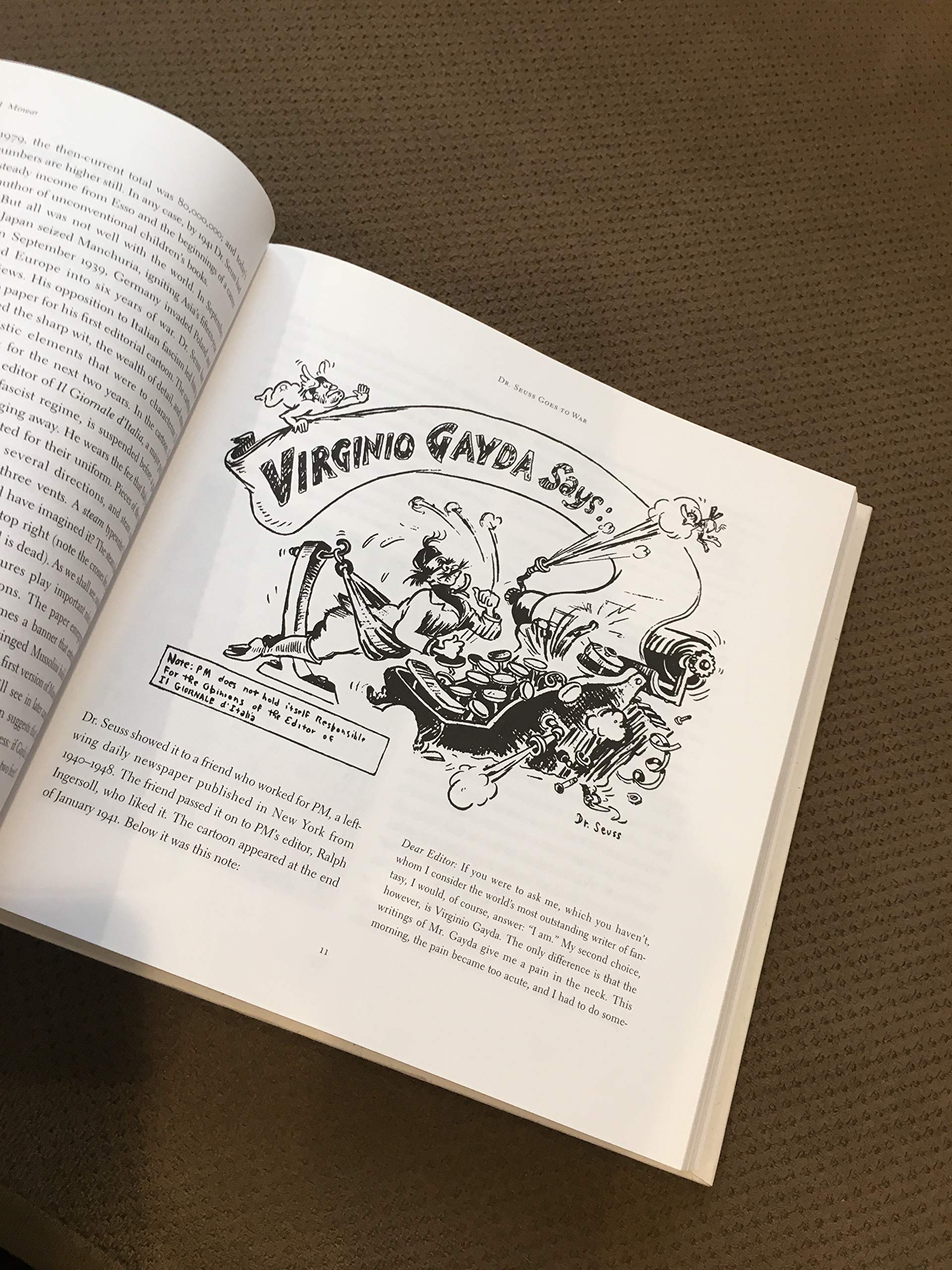 Dr. Seuss Goes to War: The World War II Editorial Cartoons of Theodor Seuss Geisel,Used