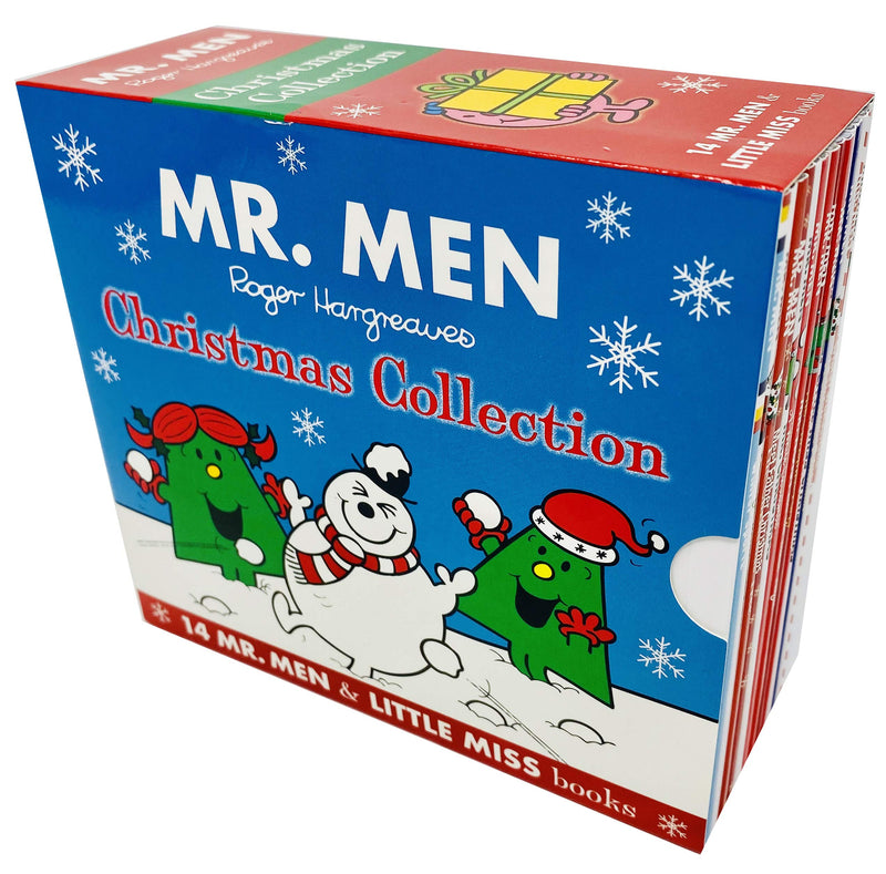 Mr Men And Little Miss Christmas Collection 14 Books Slipcase Box Set (Meet Father Christmas, Mr. Men The Christmas, Noisy And T-new