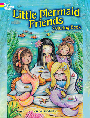 Little Mermaid Friends Coloring Book (Dover Fantasy Coloring Books),Used