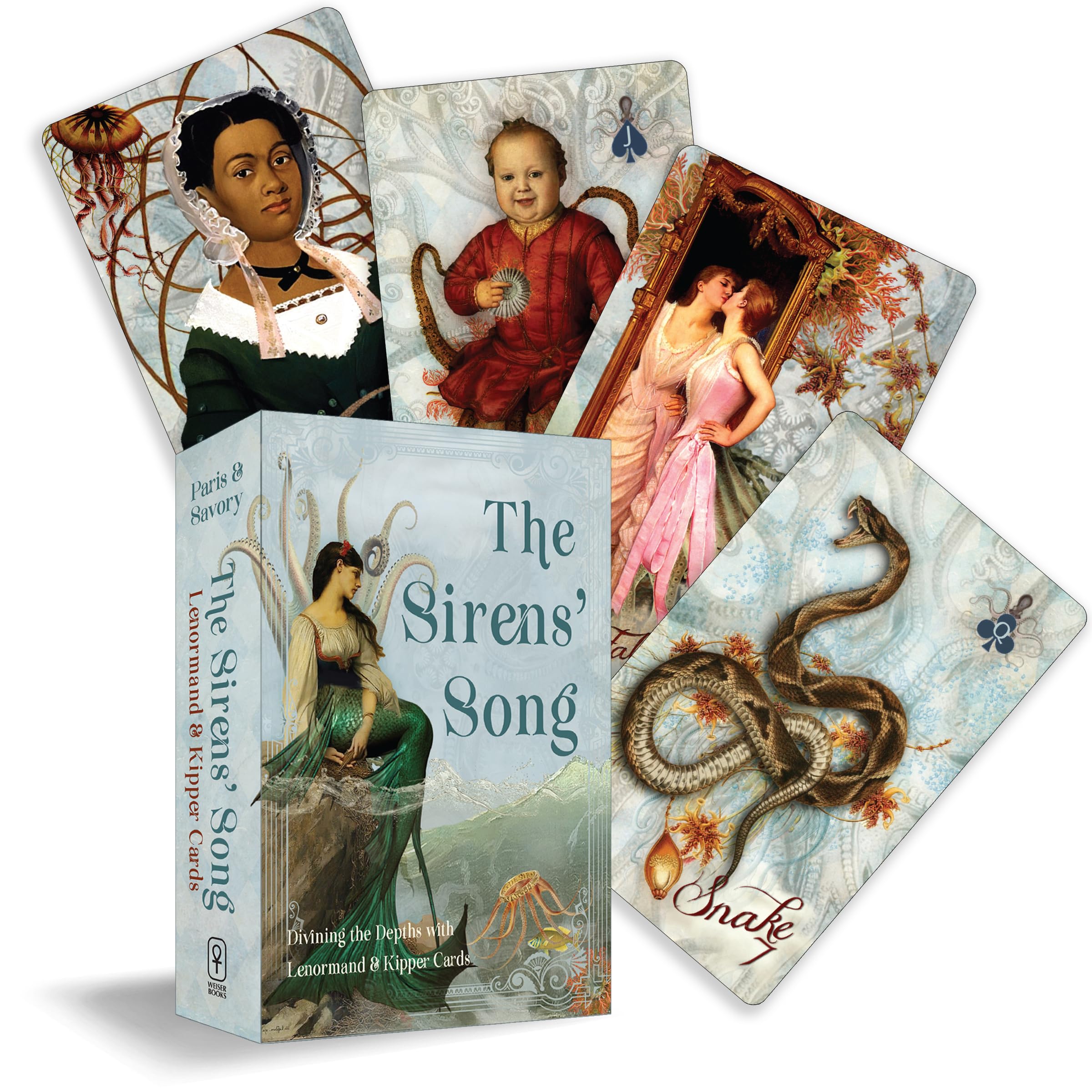 The Sirens Song: Divining the Depths with Lenormand & Kipper Cards (Includes 40 Lenormand Cards, 38 Kipper Cards & 144Page Full,Used