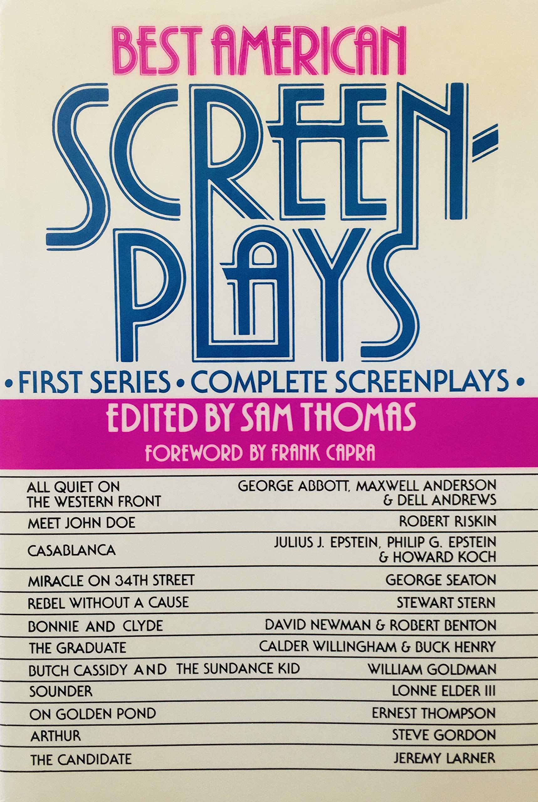 Best American Screenplays: First Series * Complete Screenplays,Used