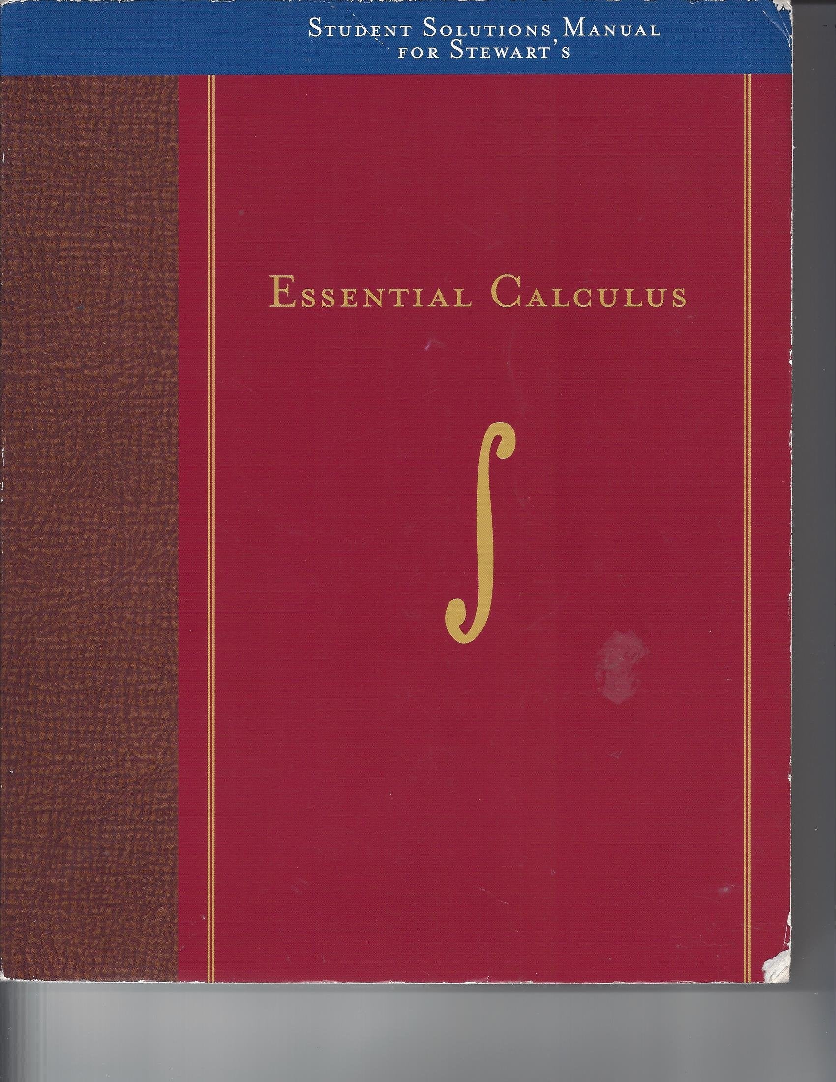 Student Solutions Manual for Stewarts Essential Calculus,Used