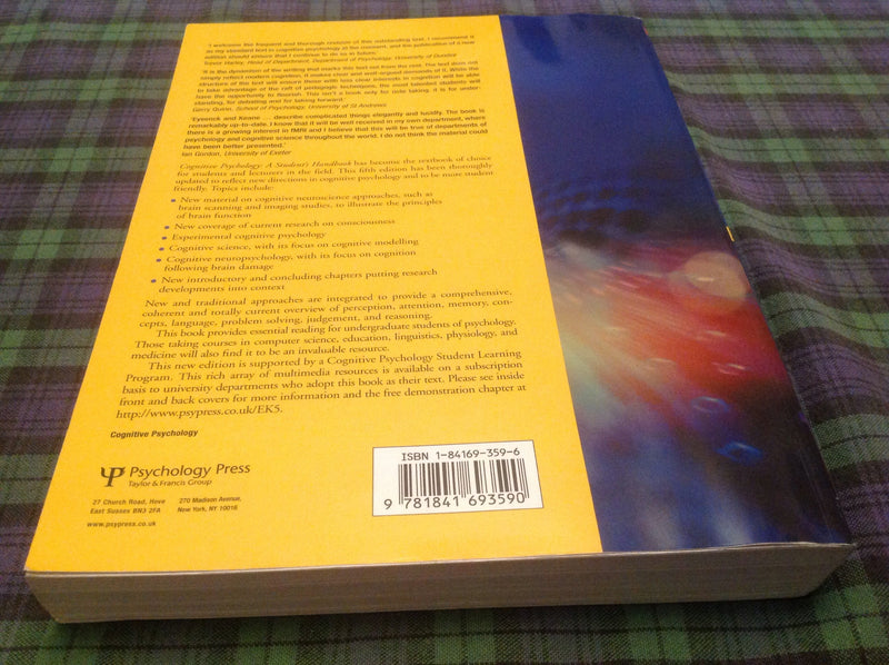 Cognitive Psychology: A Student's Handbook 5th Edition,Used