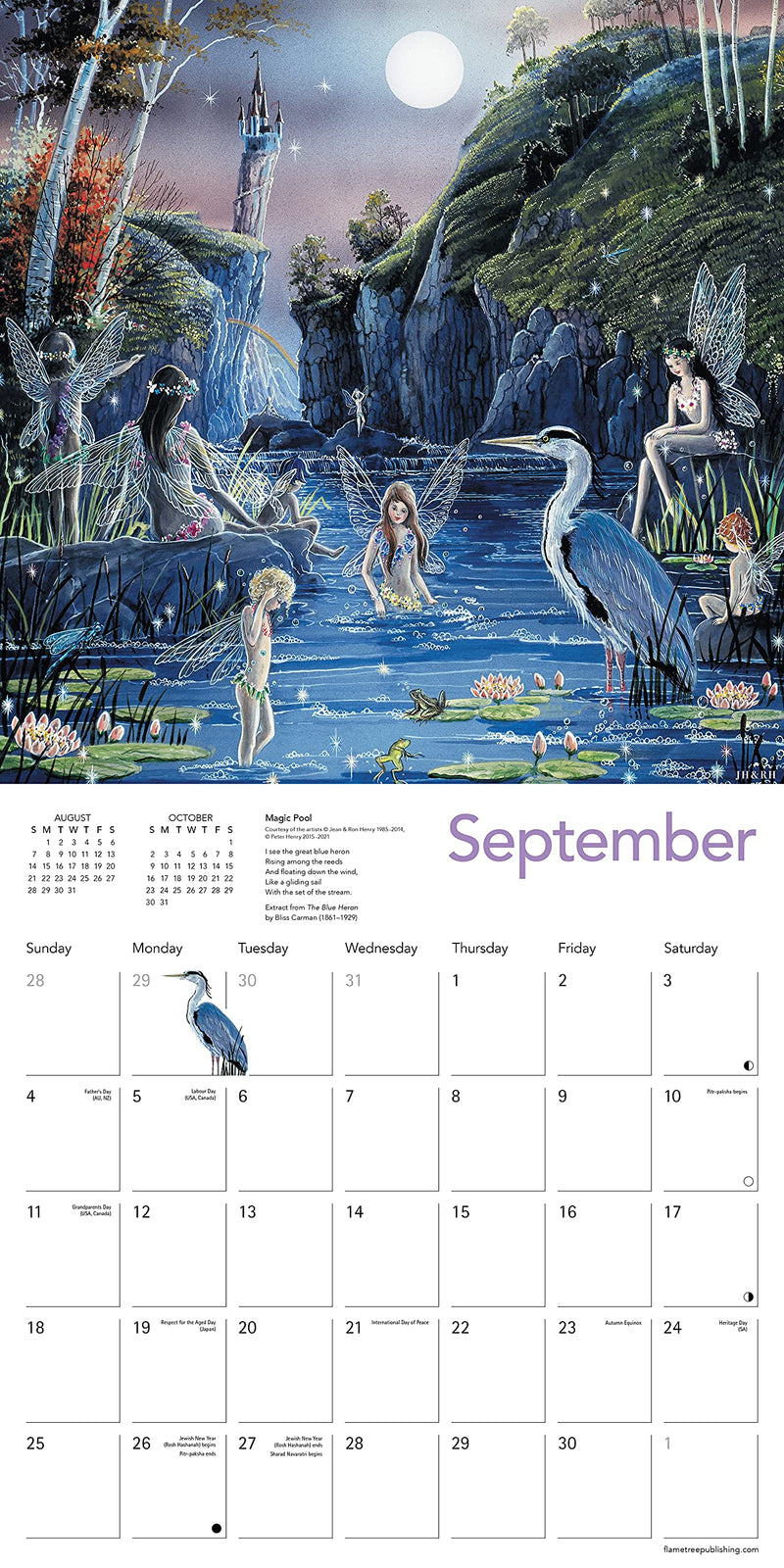 Fairyland Wall Calendar 2022 (Art Calendar),New
