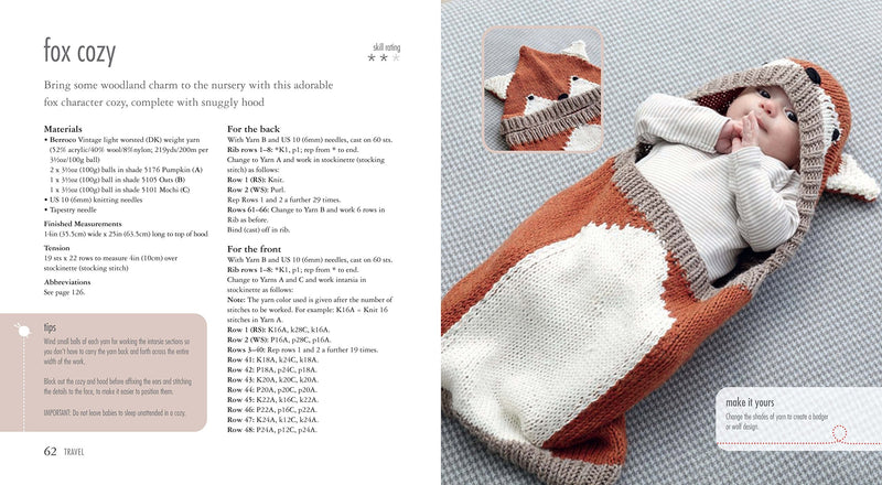 35 Knitted Baby Blankets: For the nursery, stroller, and playtime,Used
