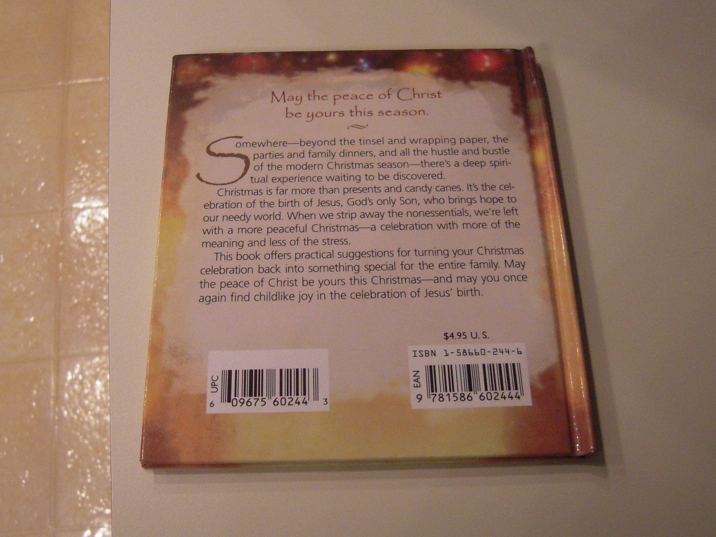May the Peace of Christ Be Yours This Season,Used