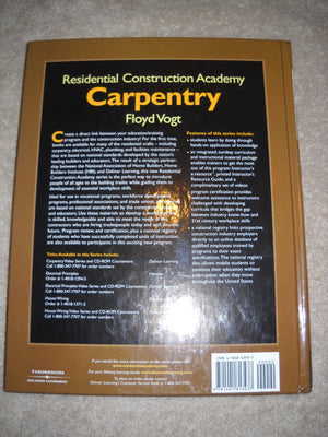 Residential Construction Academy: Carpentry (Residential Construction Academy Series),Used