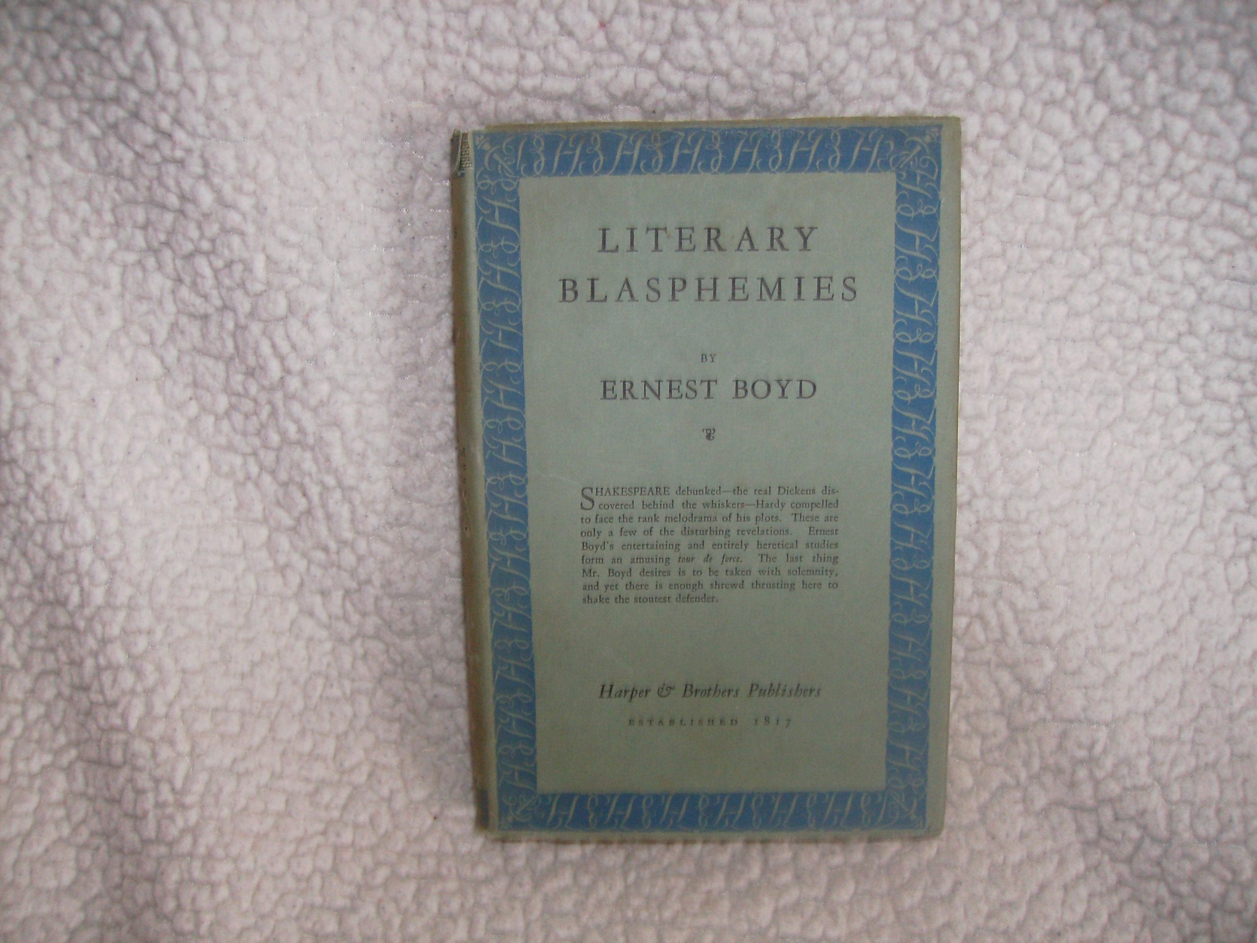 Literary Blasphemies:,Used