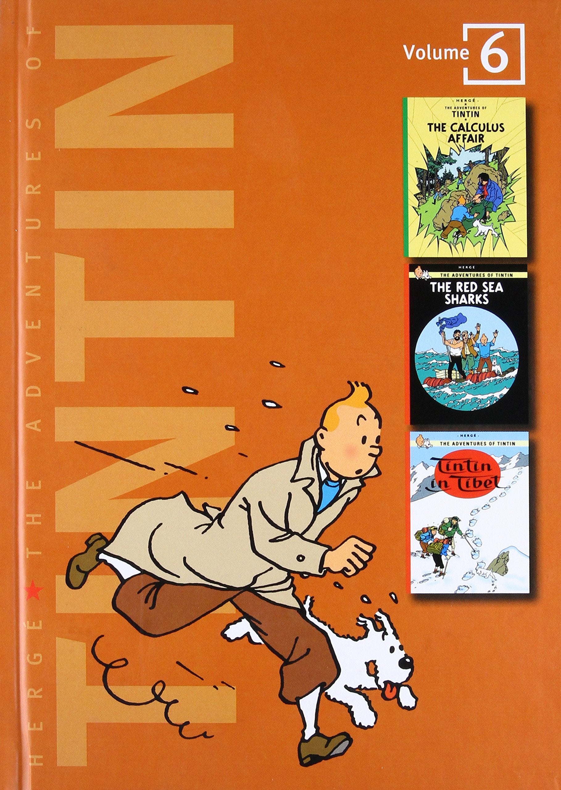 The Adventures of Tintin, Vol. 6: The Calculus Affair / The Red Sea Sharks / Tintin in Tibet (3 Volumes in 1),Used