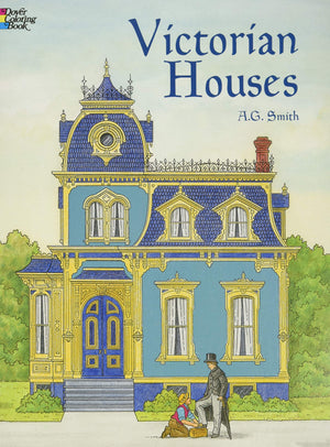 Victorian Houses Coloring Book (Dover American History Coloring Books),Used