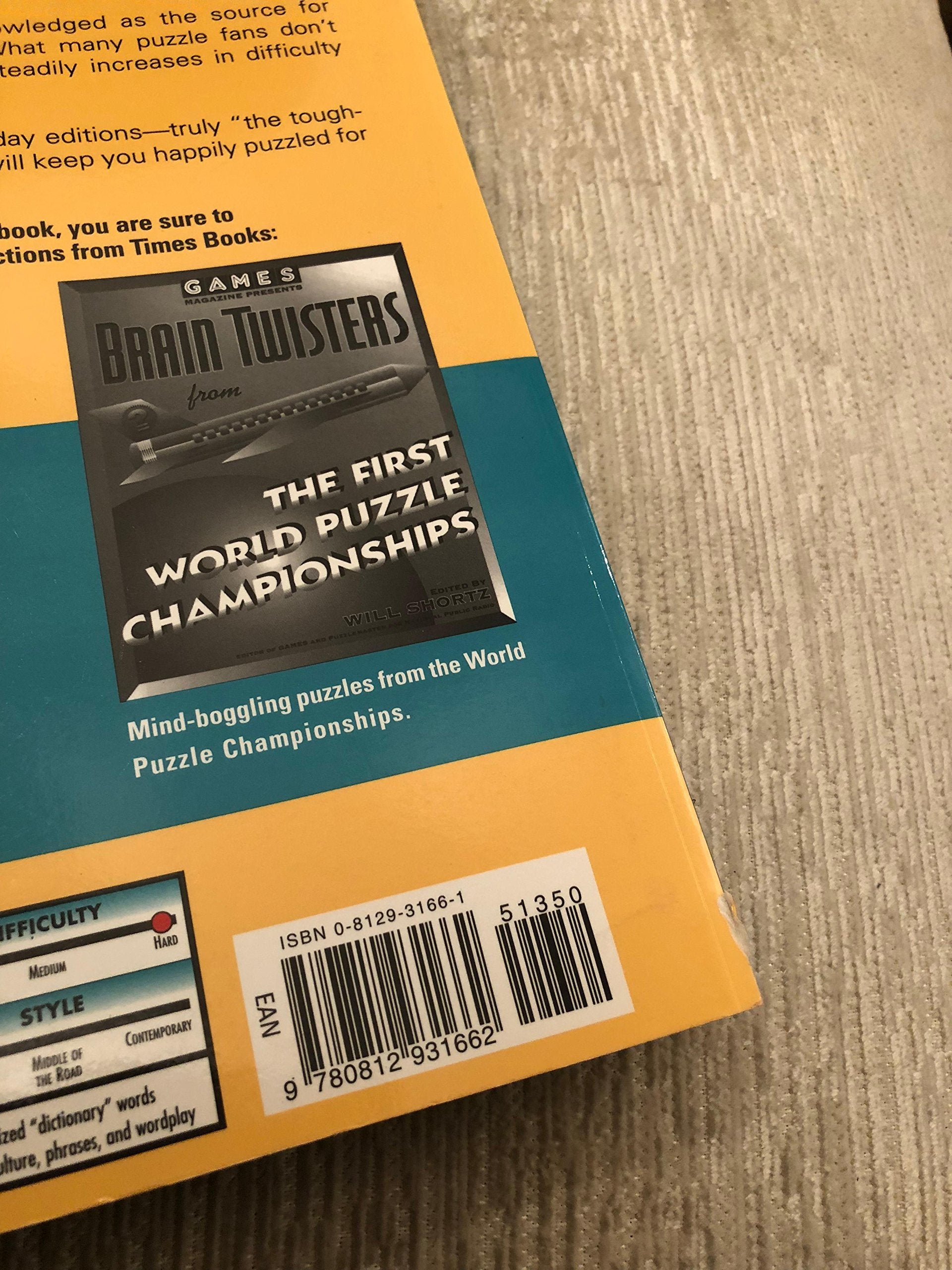 New York Times Toughest Crossword MegaOmnibus, Volume 1 (NY Times),Used