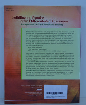 Fulfilling the Promise of the Differentiated Classroom: Strategies and Tools for Responsive Teaching,New