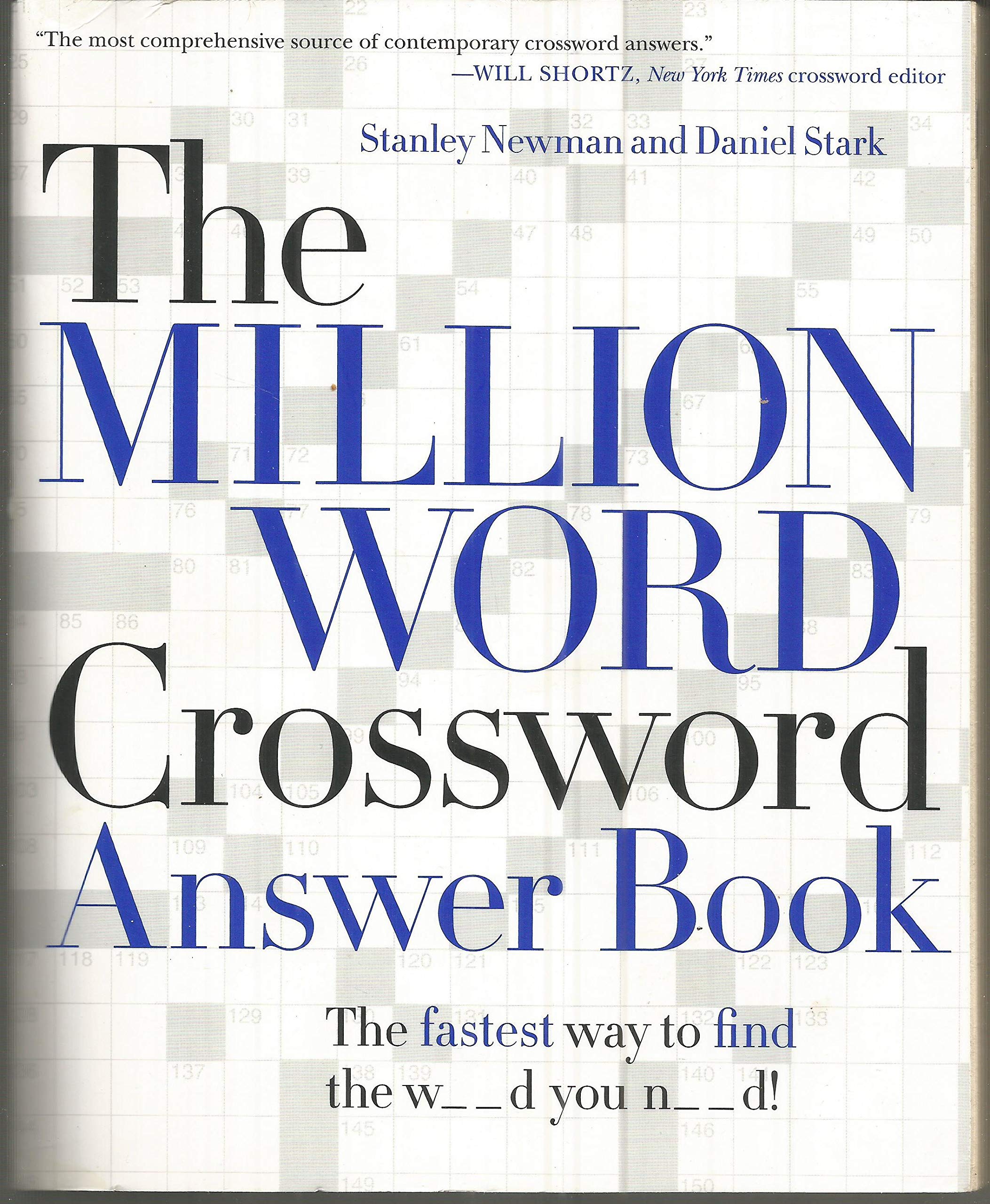 The Million Word Crossword Answer Book,Used