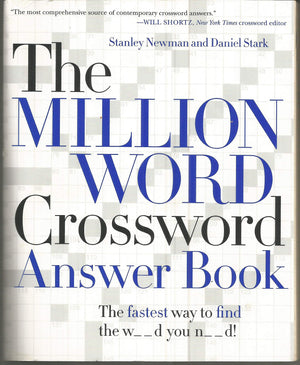 The Million Word Crossword Answer Book,Used