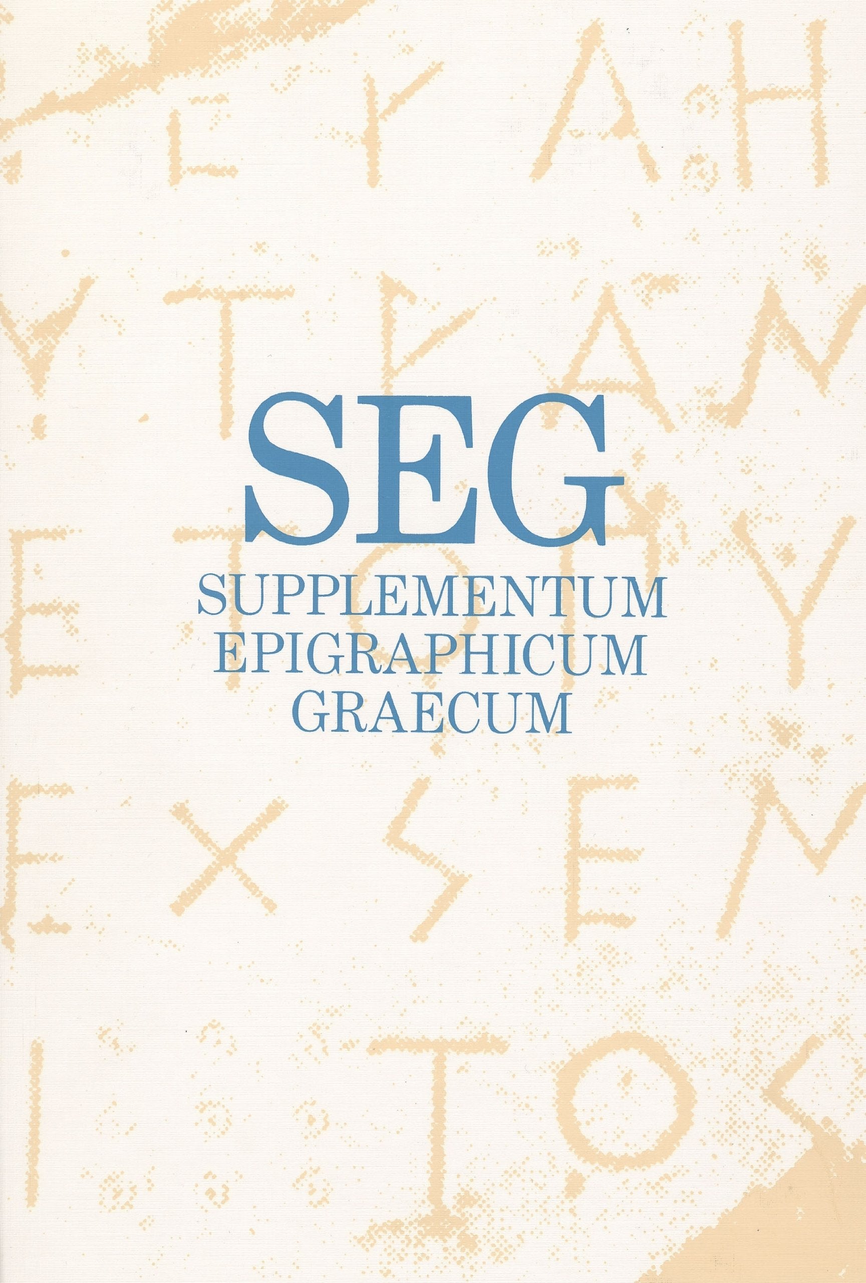 Supplementum Epigraphicum Graecum, Volume XL (1990),Used
