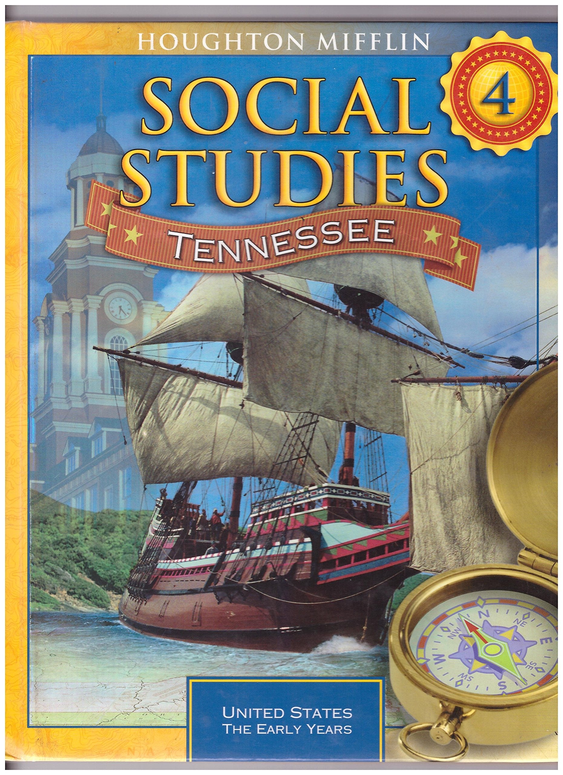 Social Studies Level 4: Houghton Mifflin Social Studies Tennessee,Used
