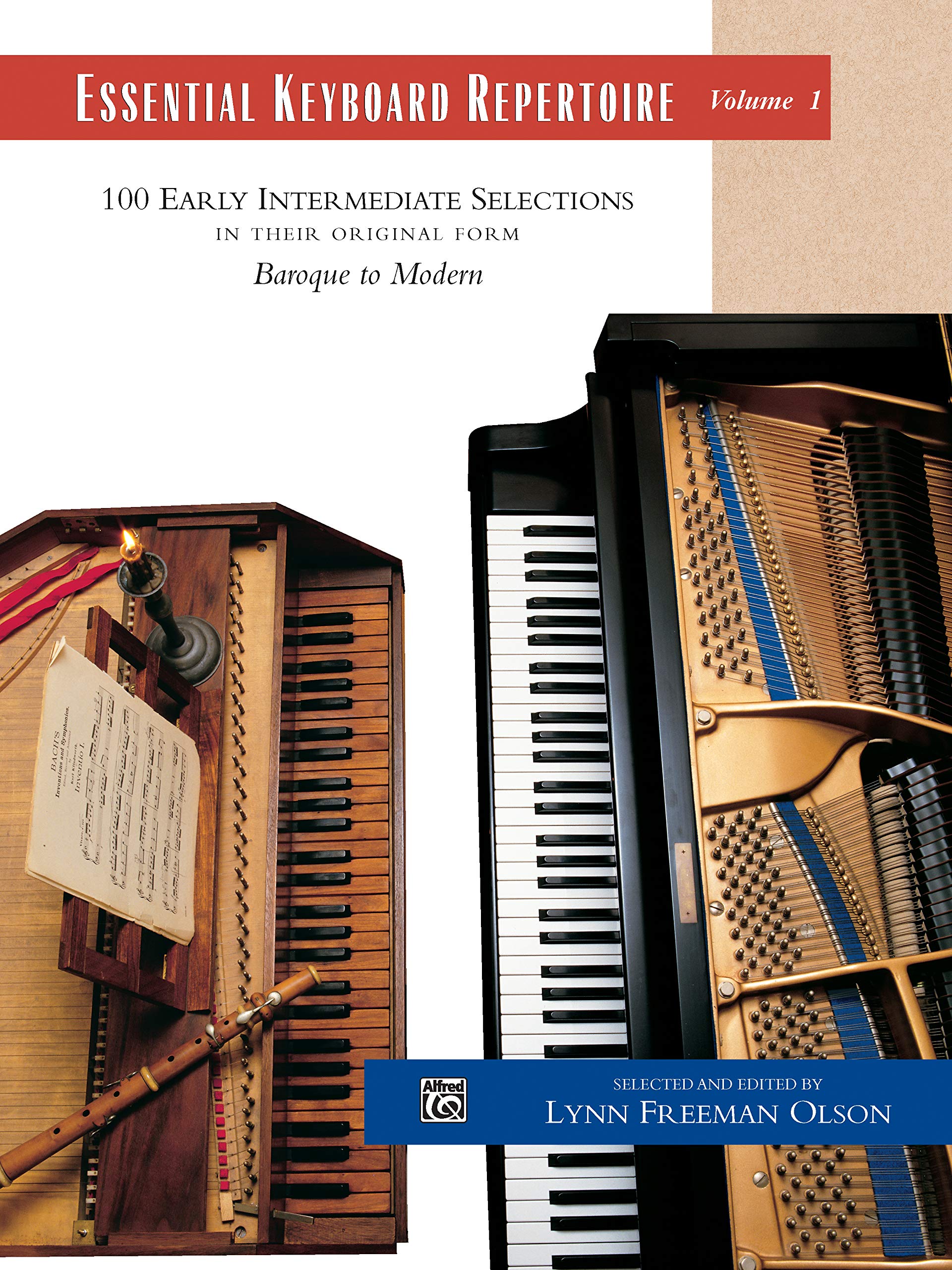 Essential Keyboard Repertoire: Vol. 1: 100 Early Intermediate Selections in Their Original Form Baroque to Modern (Item 501C),New