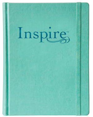 Tyndale Nlt Inspire Bible (Hardcover, Aquamarine): Journaling Bible With Over 400 Illustrations To Color, Coloring Bible With Cr