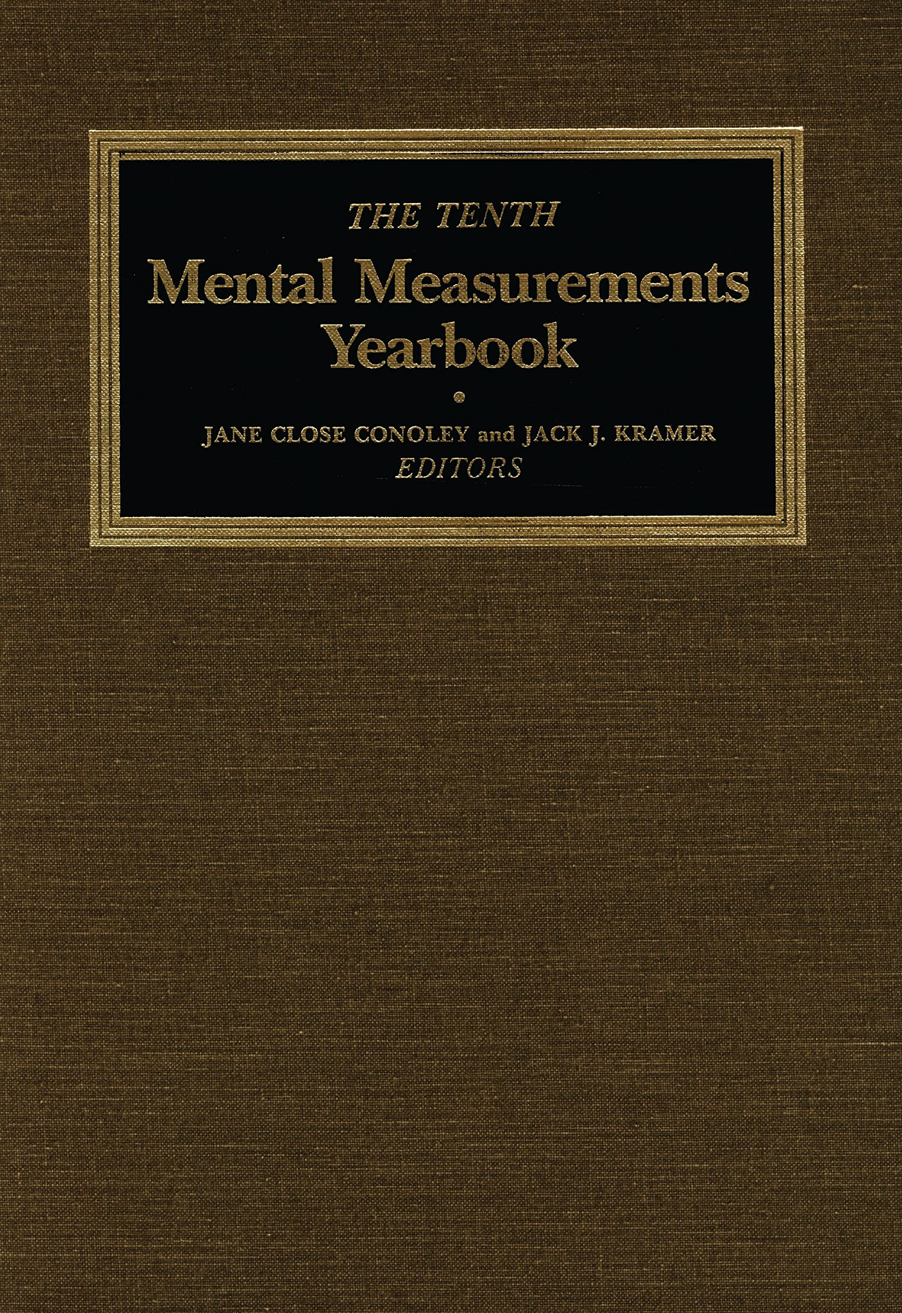 The Tenth Mental Measurements Yearbook (Buros Mental Measurements Yearbook),Used