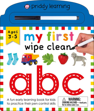 My First Wipe Clean: Abc: A Fun Early Learning Book For Kids To Practice Their Pen Control Skills,New