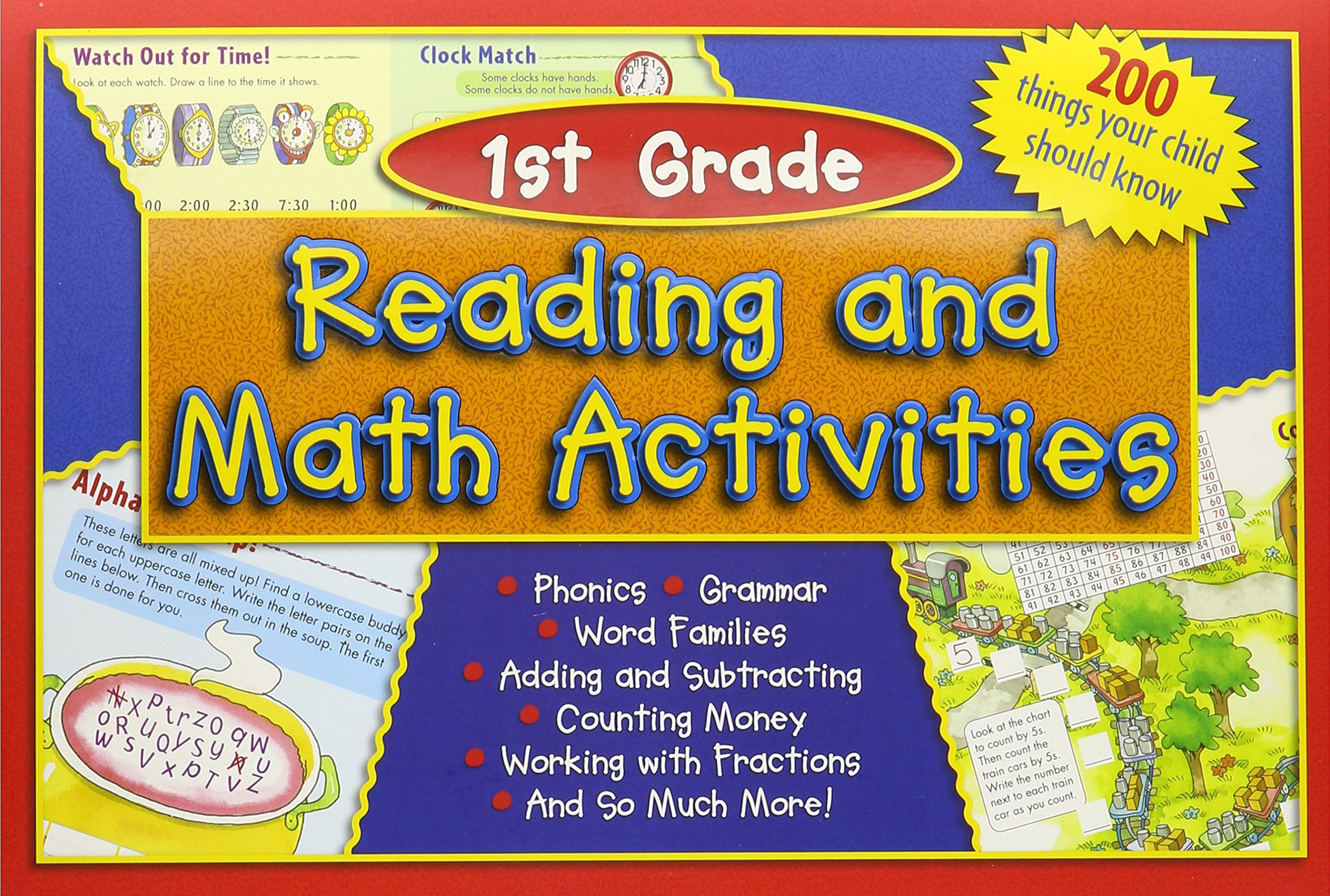 Reading and Math Activities, 1st Grade,Used